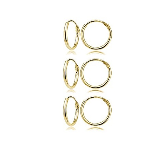 Yellow Gold Flashed Sterling Silver Small Endless - Picture 3 of 6